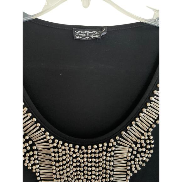 Jewels & Gems Silver Beading Necklace Top Size Large - Picture 3 of 4